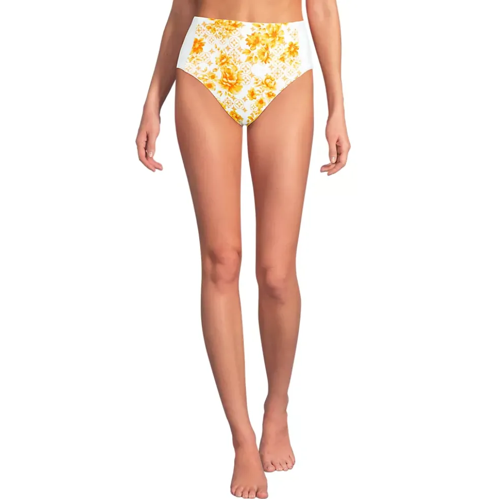 Women's Seamed High Waisted Bikini Bottoms