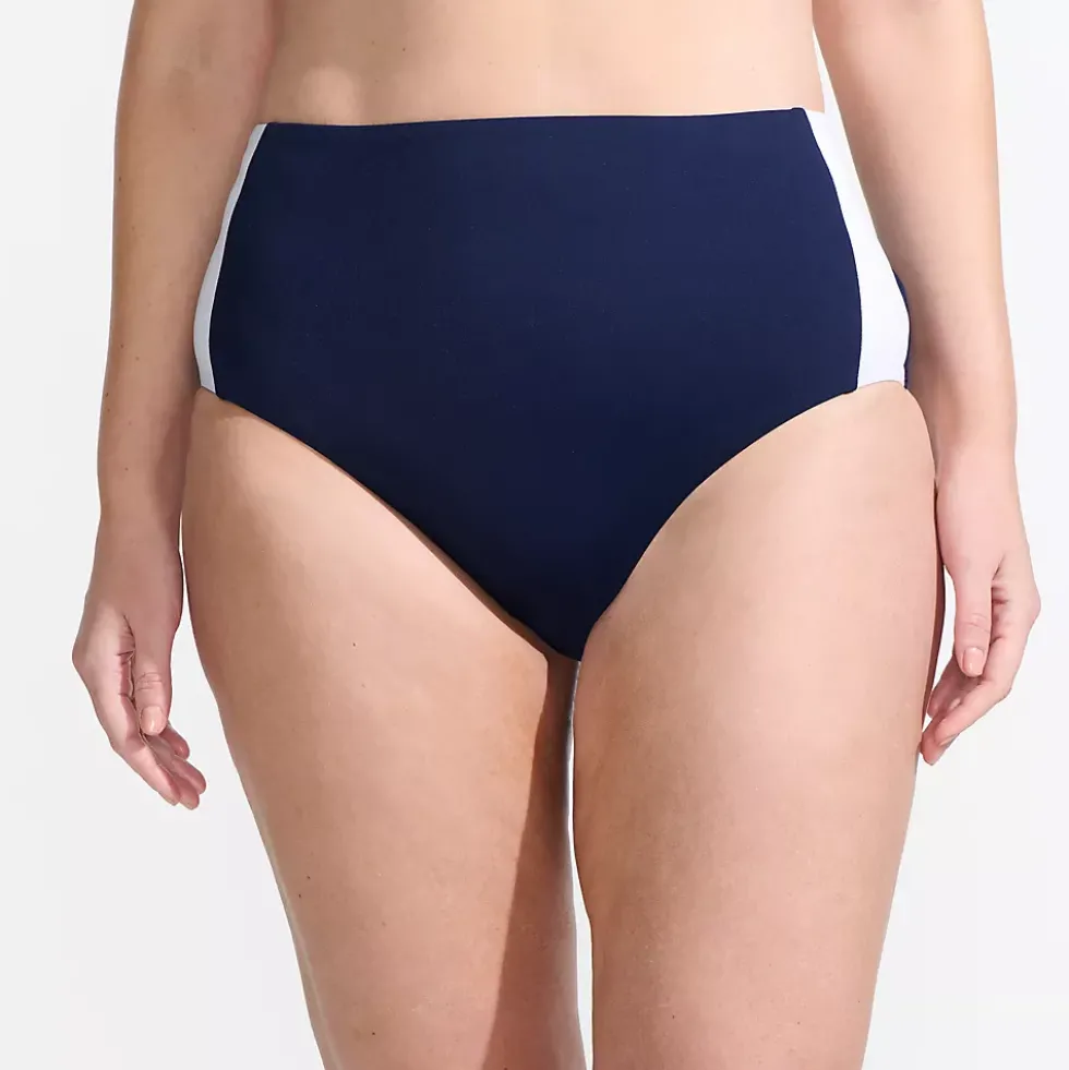 Women's Seamed High Waisted Bikini Bottoms