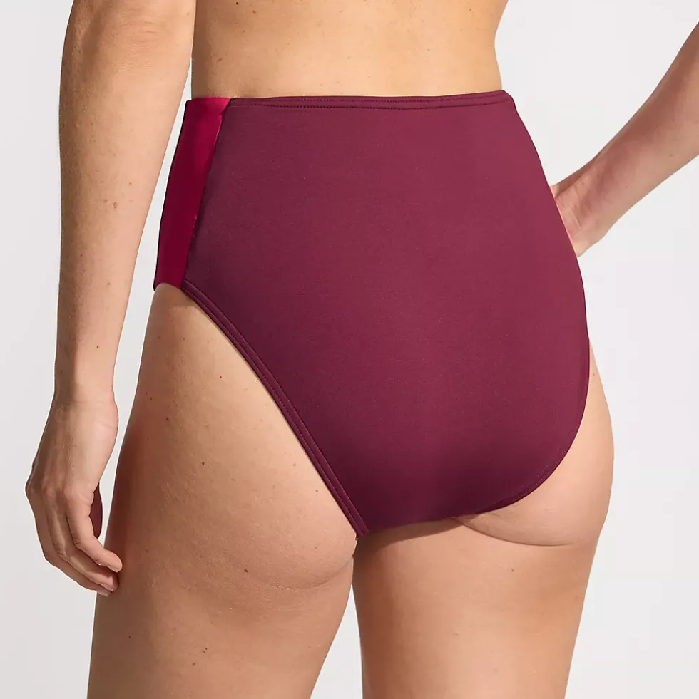 Women's Seamed High Waisted Bikini Bottoms