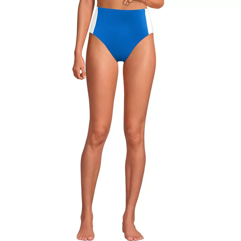 Women's Seamed High Waisted Bikini Bottoms
