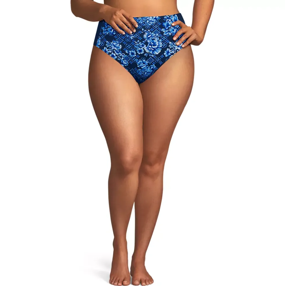 Women's Seamed High Waisted Bikini Bottoms