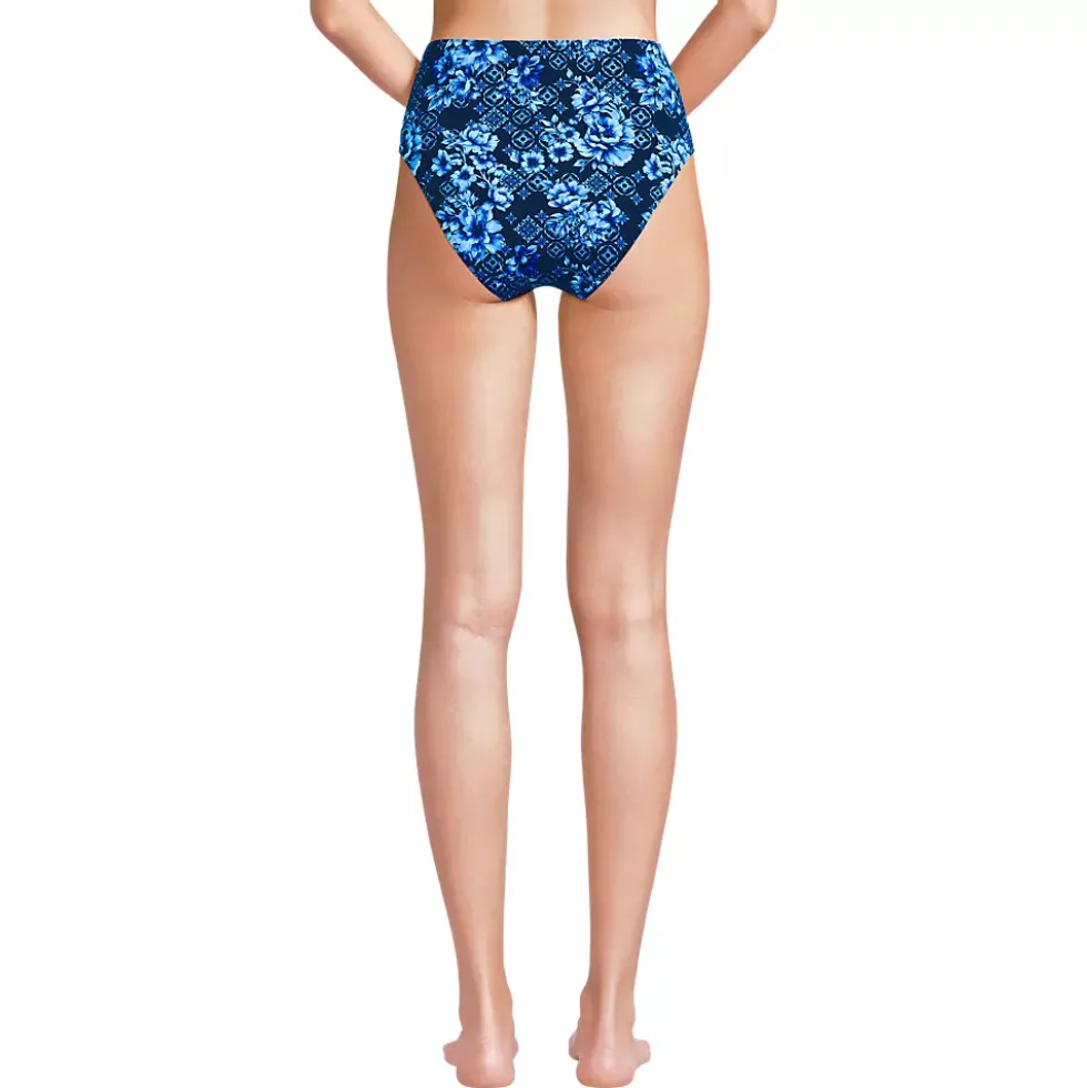 Women's Seamed High Waisted Bikini Bottoms