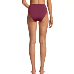 Women's Seamed High Waisted Bikini Bottoms