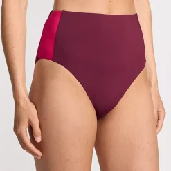 Women's Seamed High Waisted Bikini Bottoms
