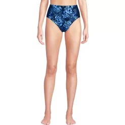 Women's Seamed High Waisted Bikini Bottoms