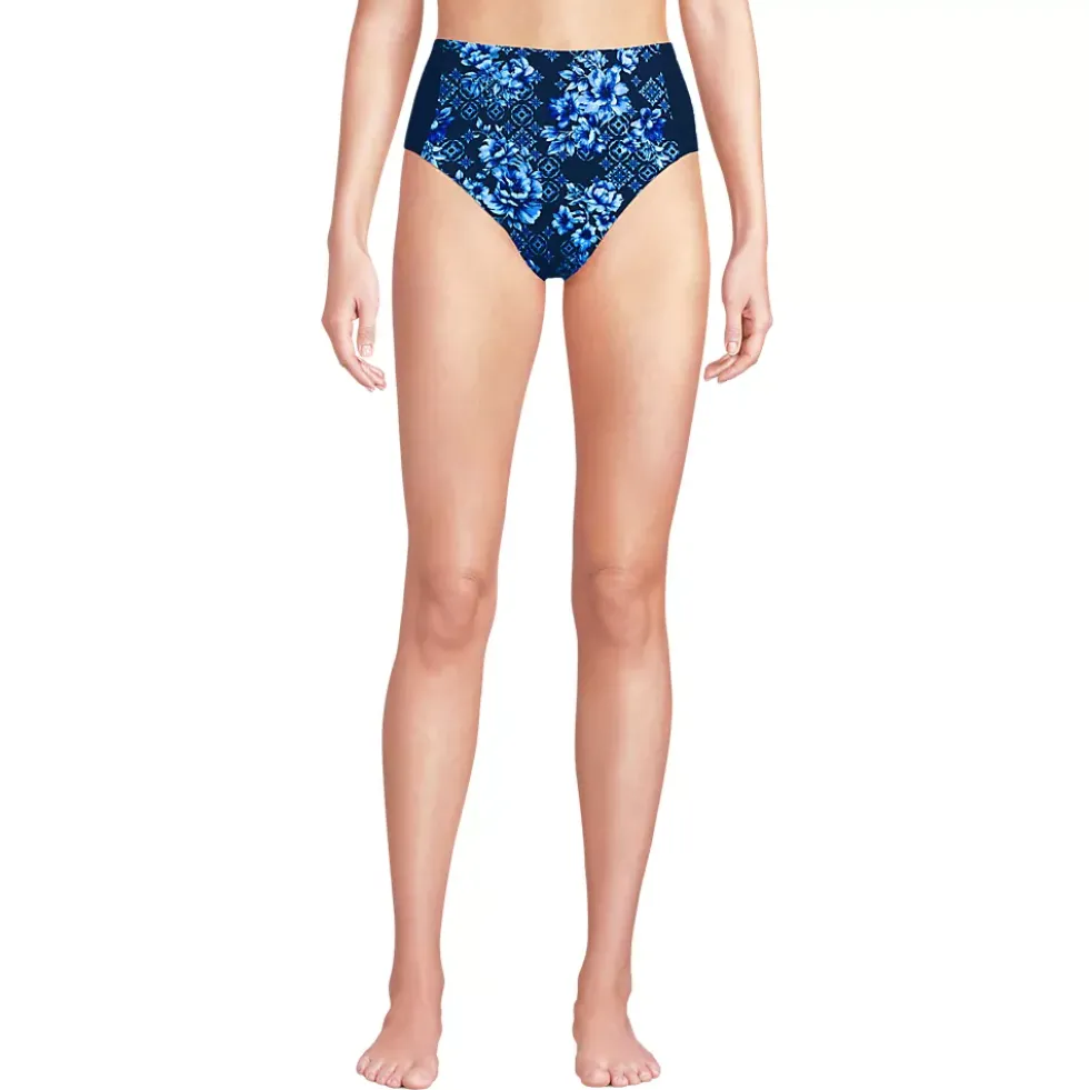 Women's Seamed High Waisted Bikini Bottoms