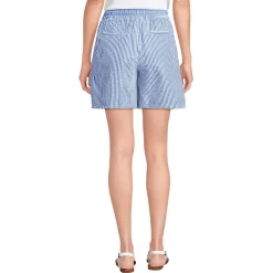 Women's Seersucker High Rise Pull On 7
