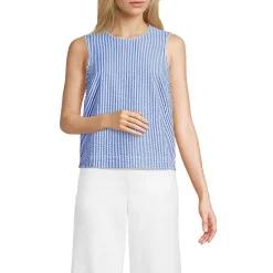 Women's Seersucker Matchback Shell