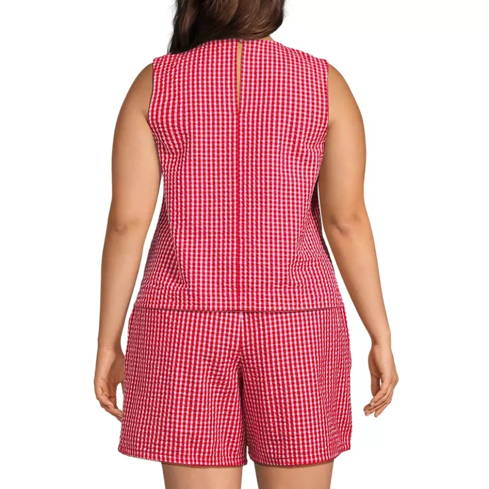 Women's Seersucker Matchback Shell
