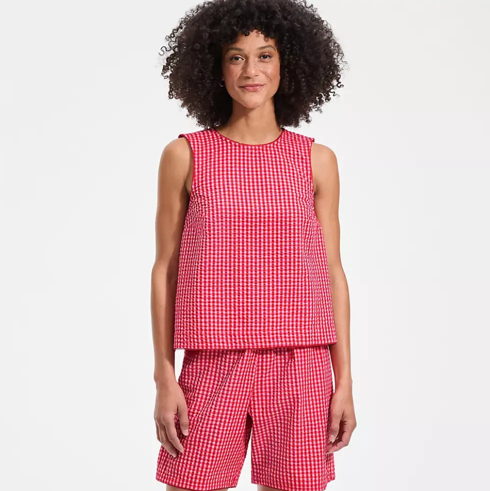 Women's Seersucker Matchback Shell