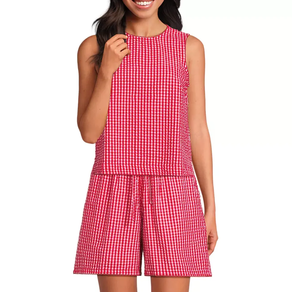 Women's Seersucker Matchback Shell
