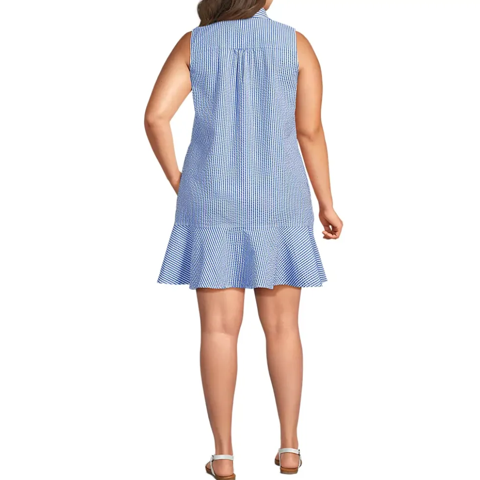 Women's Seersucker Tennis Dress