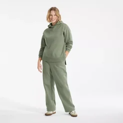 Women's Serious Sweats High Rise Relaxed Straight Leg Pants - Set Bottom
