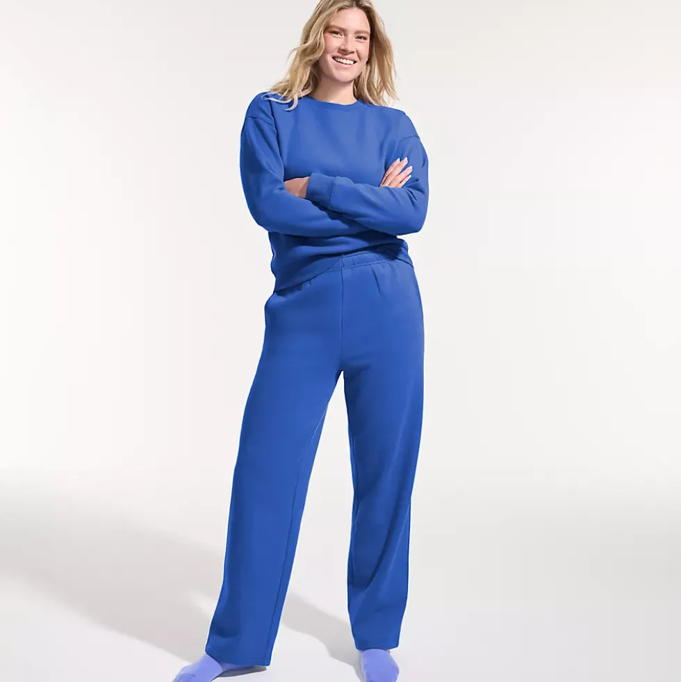 Women's Serious Sweats High Rise Relaxed Straight Leg Pants - Set Bottom