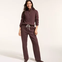 Women's Serious Sweats High Rise Relaxed Straight Leg Pants - Set Bottom