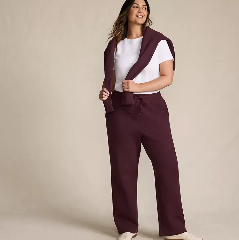 Women's Serious Sweats High Rise Relaxed Straight Leg Pants - Set Bottom