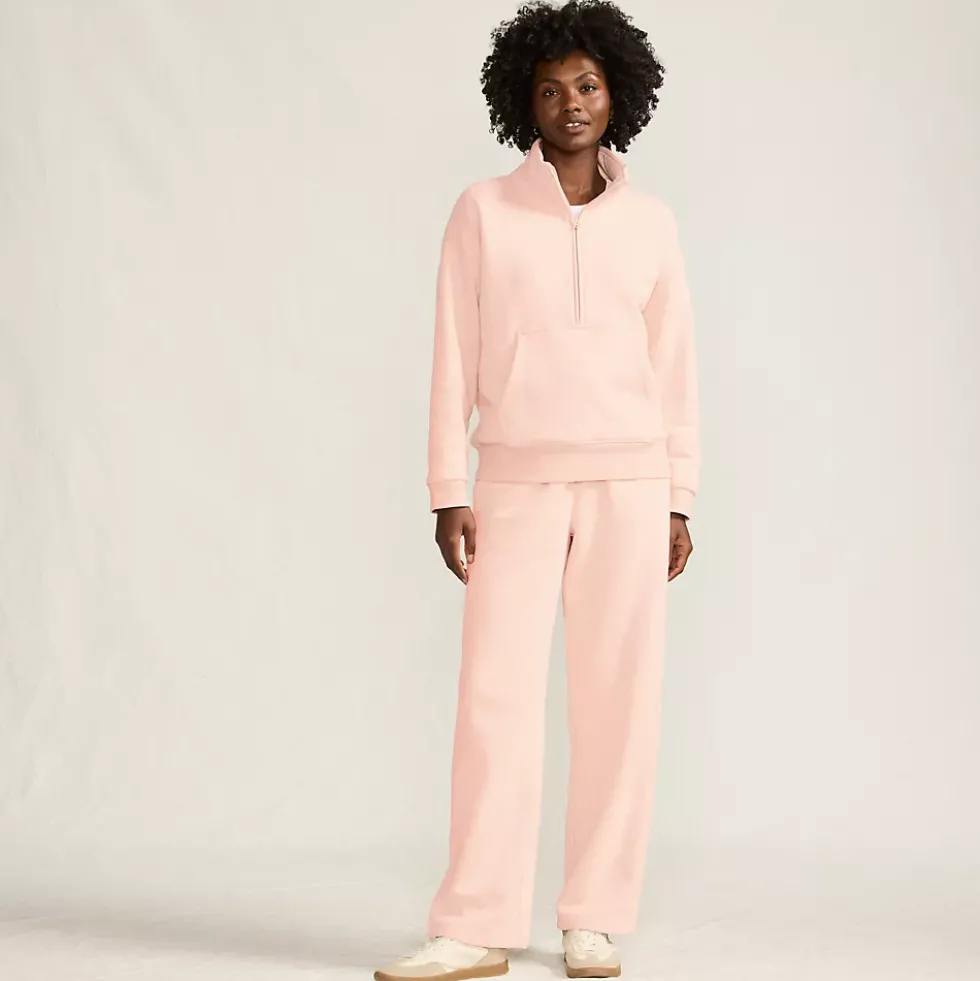Women's Serious Sweats High Rise Relaxed Straight Leg Pants - Set Bottom