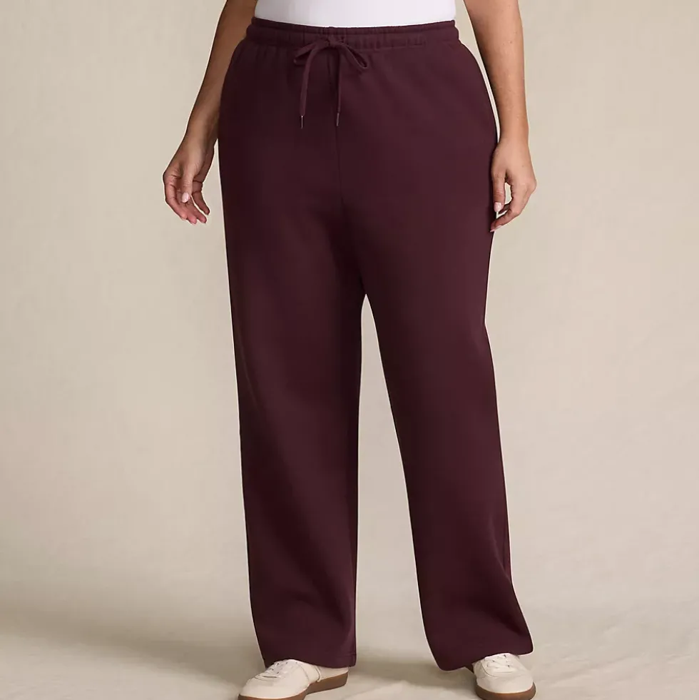 Women's Serious Sweats High Rise Relaxed Straight Leg Pants - Set Bottom