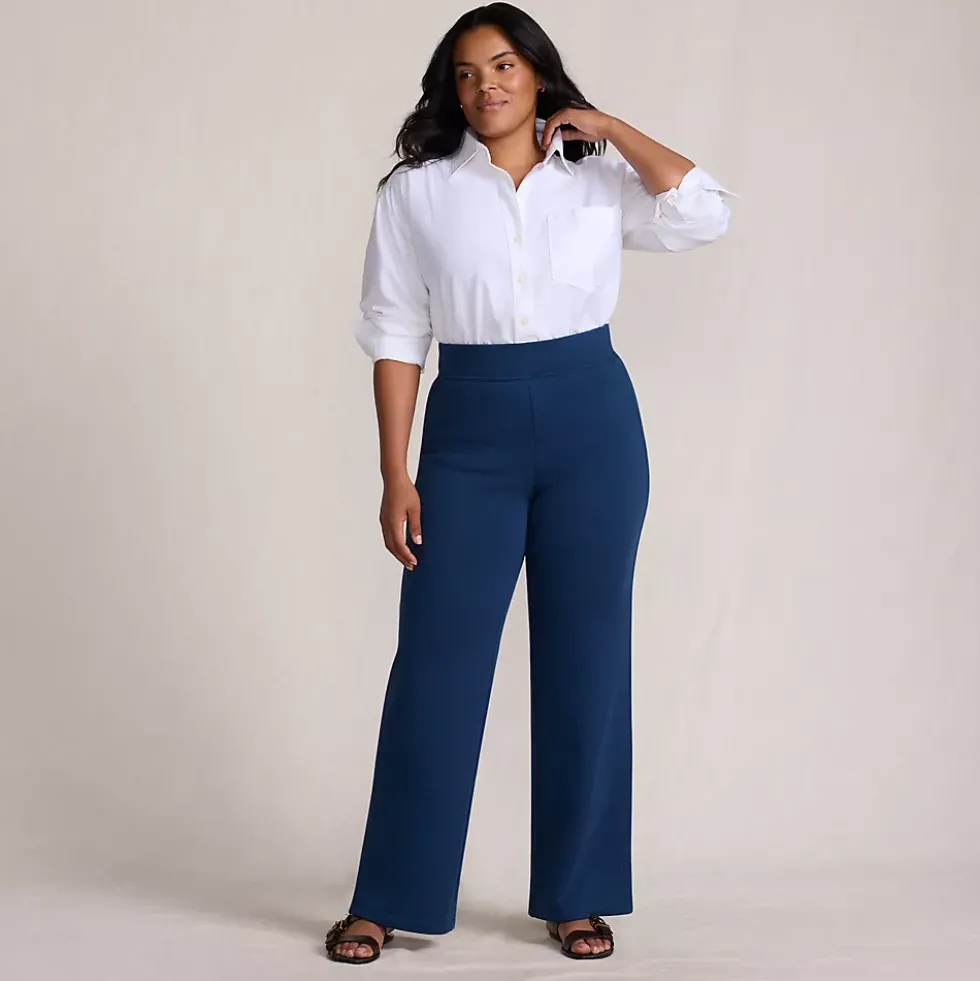 Women's Serious Sweats High Rise Fleece Lined Straight Leg Pants