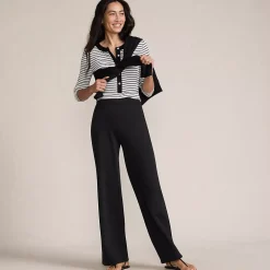 Women's Serious Sweats High Rise Fleece Lined Straight Leg Pants
