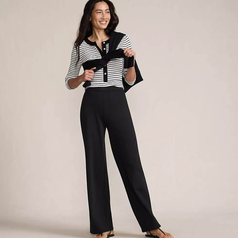 Women's Serious Sweats High Rise Fleece Lined Straight Leg Pants