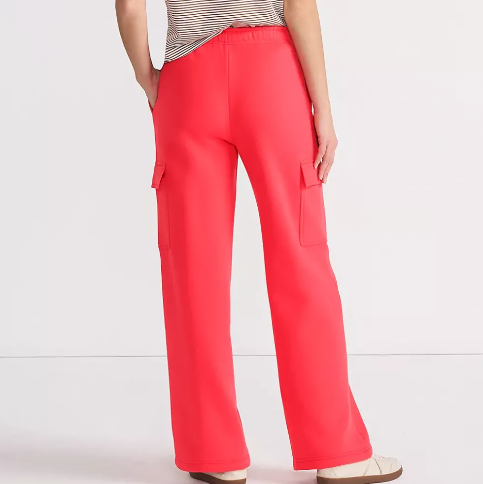 Women's Serious Sweats High Rise Wide Leg Cargo Pant - Set Bottom