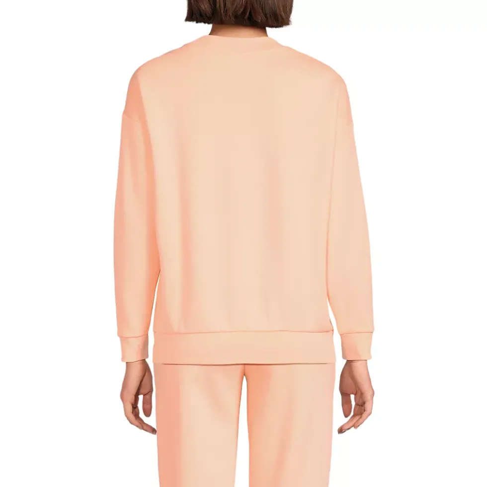 Women's Serious Sweats Oversized Long Sleeve Crew Neck Sweatshirt - Set Top
