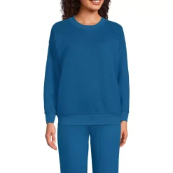Women's Serious Sweats Oversized Long Sleeve Crew Neck Sweatshirt - Set Top