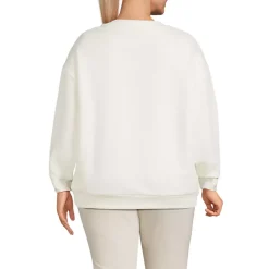 Women's Serious Sweats Oversized Long Sleeve Crew Neck Sweatshirt - Set Top