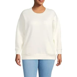 Women's Serious Sweats Oversized Long Sleeve Crew Neck Sweatshirt - Set Top