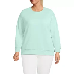 Women's Serious Sweats Oversized Long Sleeve Crew Neck Sweatshirt - Set Top