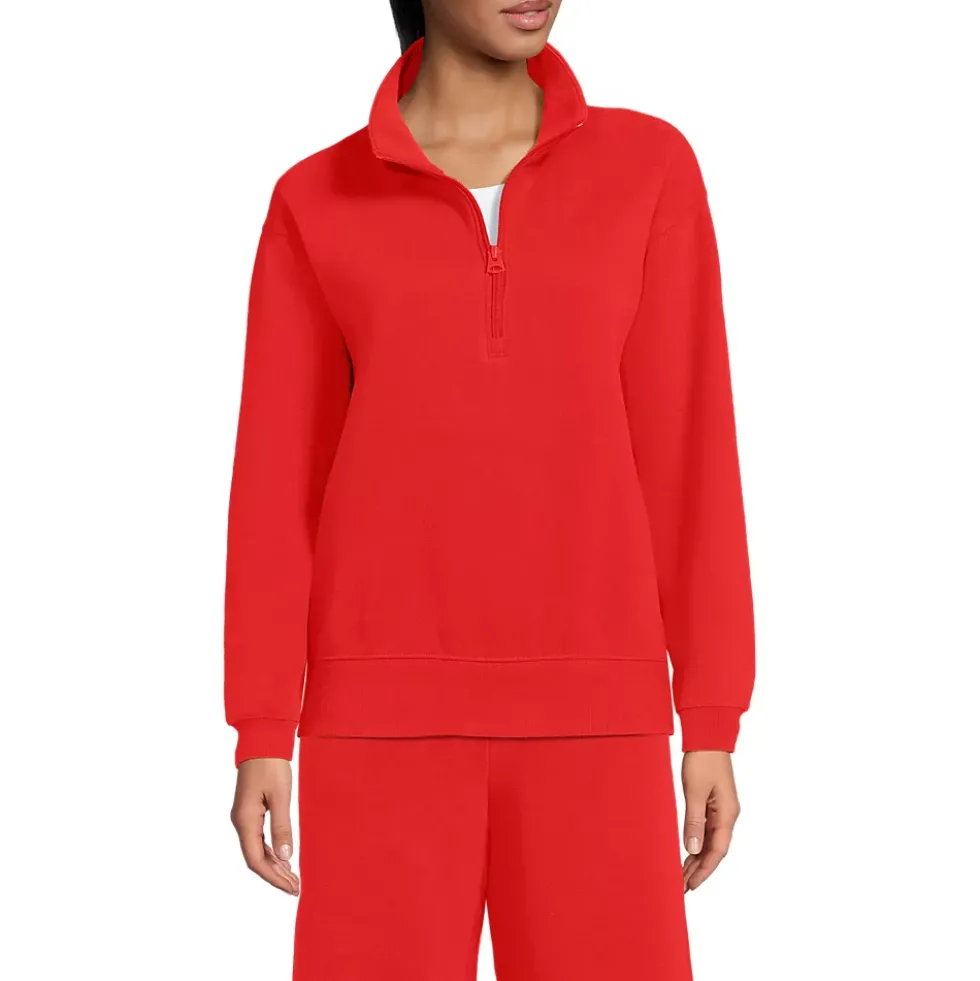 Women's Serious Sweats Relaxed Quarter Zip Pullover Sweatshirt
