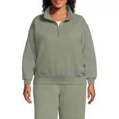Women's Serious Sweats Relaxed Quarter Zip Pullover Sweatshirt