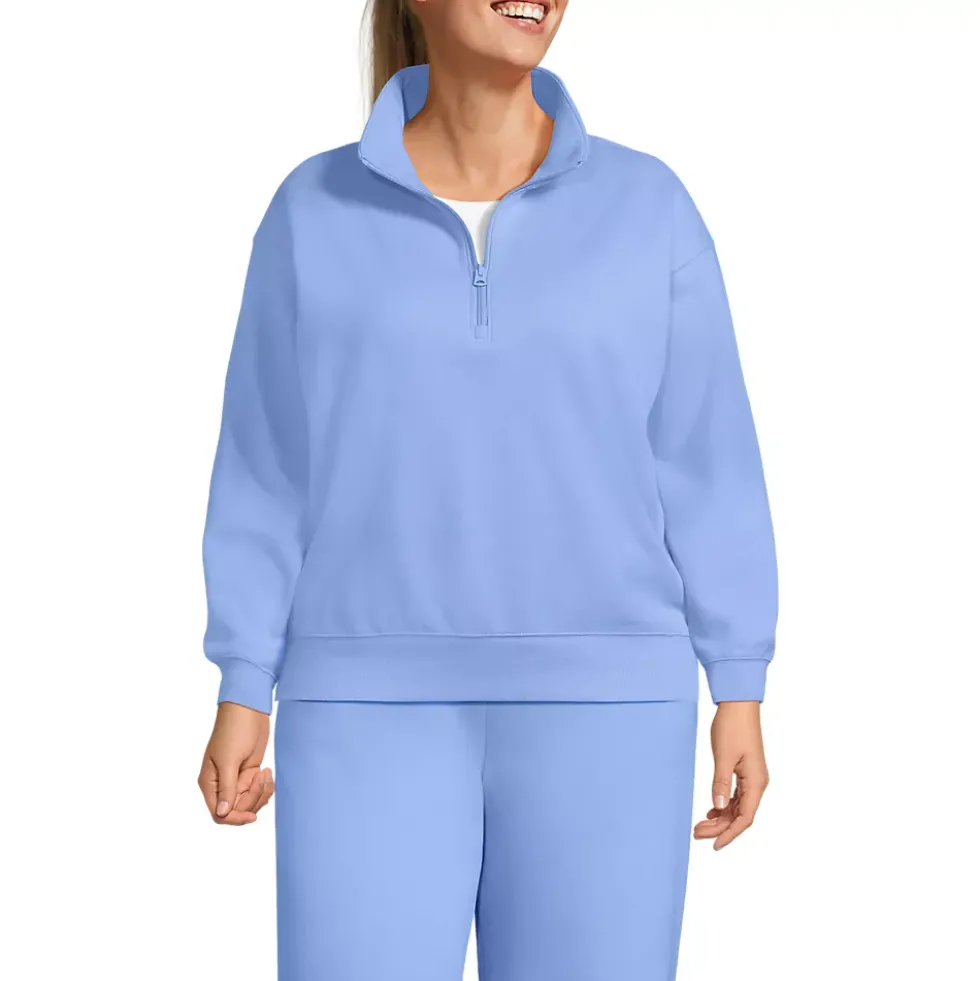 Women's Serious Sweats Relaxed Quarter Zip Pullover Sweatshirt