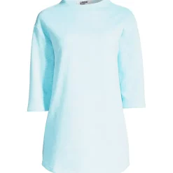 Women's Serious Sweats 3/4 Sleeve Funnel Neck Top