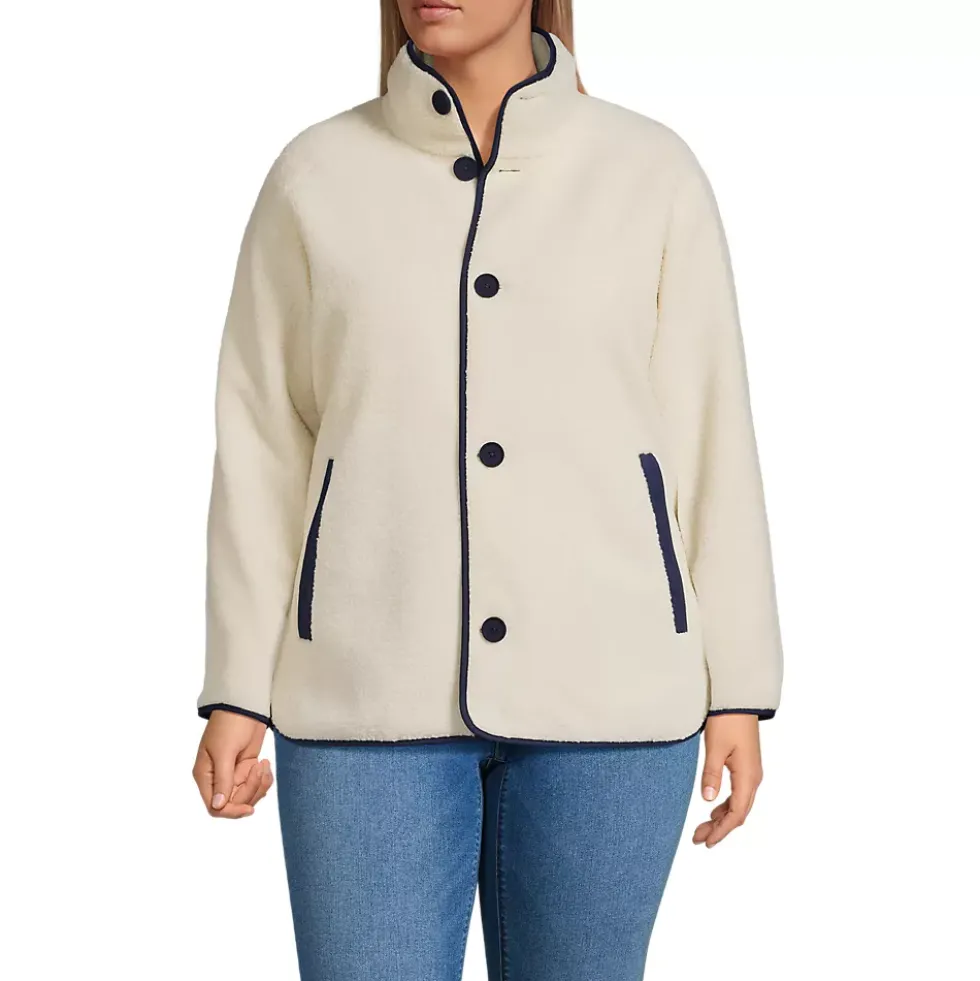 Women's Sherpa Fleece Reversible Mixed Media Long Jacket