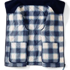 Women's Sherpa Fleece Reversible Mixed Media Vest