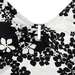 Women's Shirred V-neck Tankini Swimsuit Top