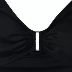 Women's Shirred V-neck Tankini Swimsuit Top