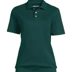 Women's Short Sleeve Banded Bottom Polo Shirt