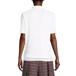 Women's Short Sleeve Banded Bottom Polo Shirt