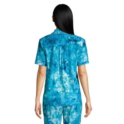Women's Short Sleeve Cotton Poplin Pajama Shirt