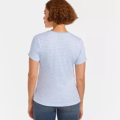 Women's Short Sleeve Crew Neck Micro Rib Mini Tee