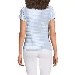 Women's Short Sleeve Crew Neck Micro Rib Mini Tee