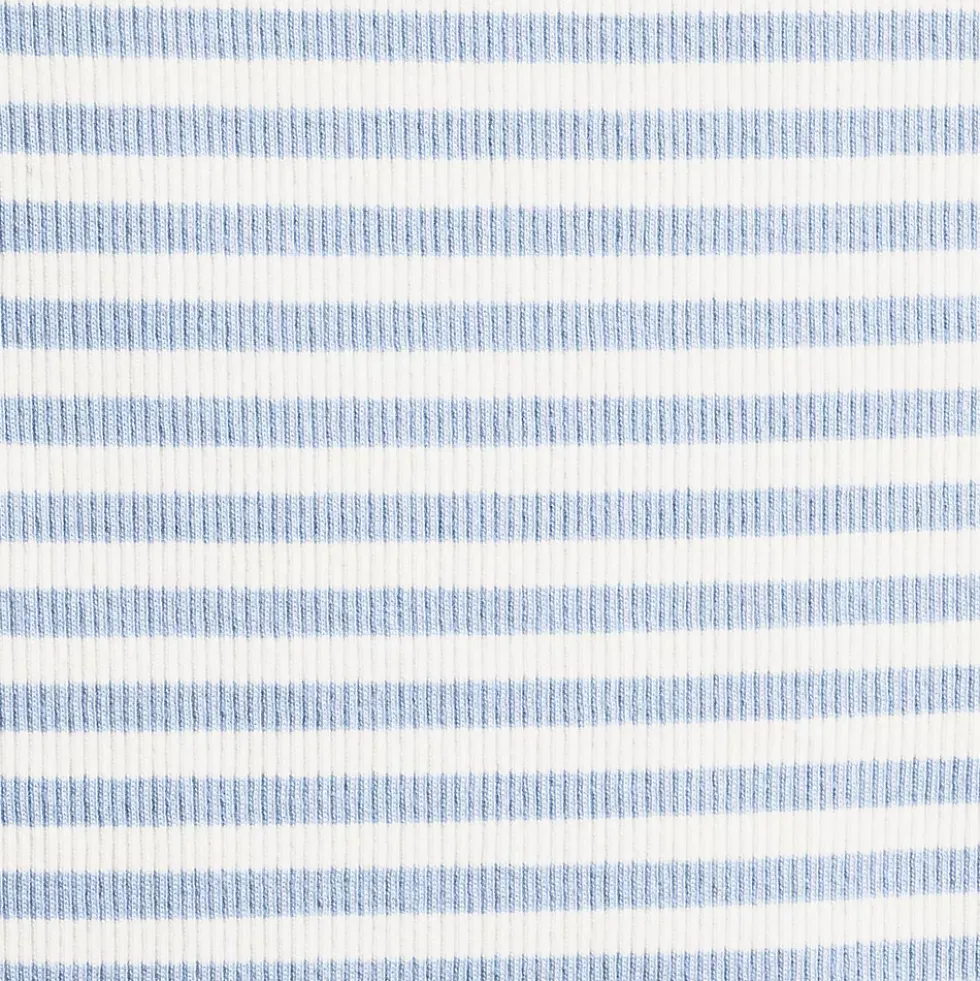 Women's Short Sleeve Crew Neck Micro Rib Mini Tee