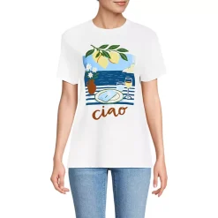 Women's Short Sleeve Crew Neck Graphic T-Shirt