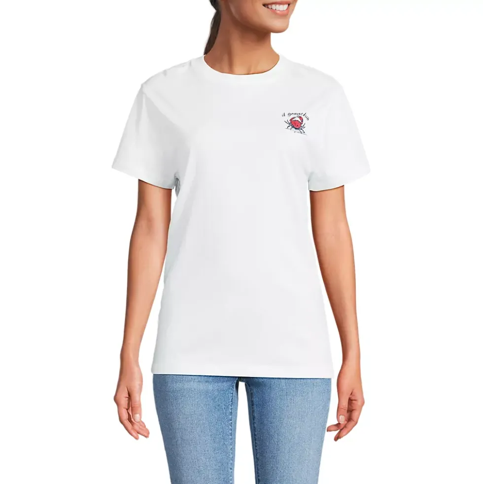 Women's Short Sleeve Crew Neck Graphic T-Shirt