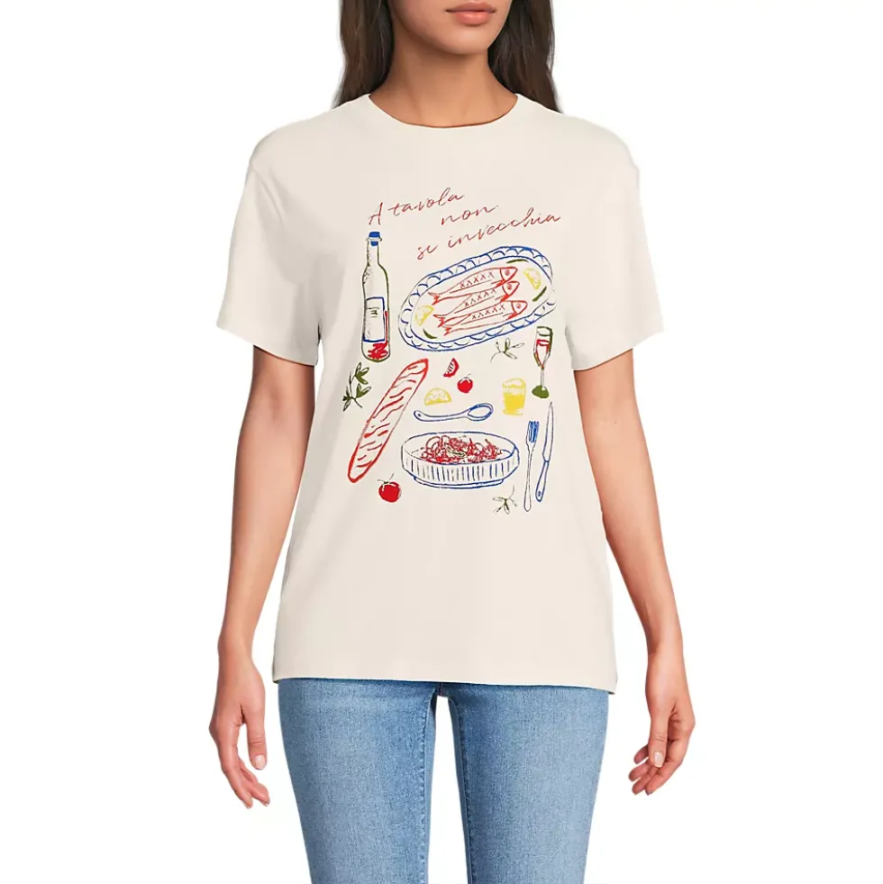 Women's Short Sleeve Crew Neck Graphic T-Shirt