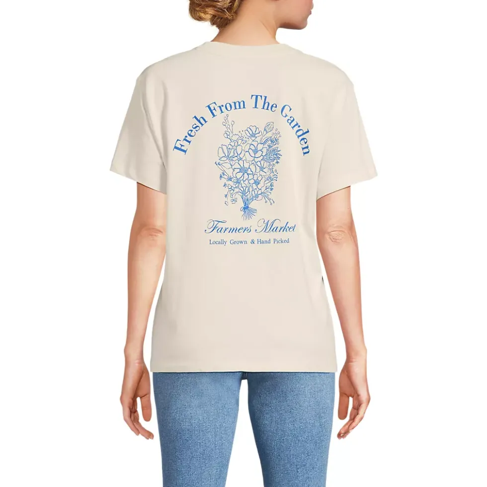 Women's Short Sleeve Crew Neck Graphic T-Shirt