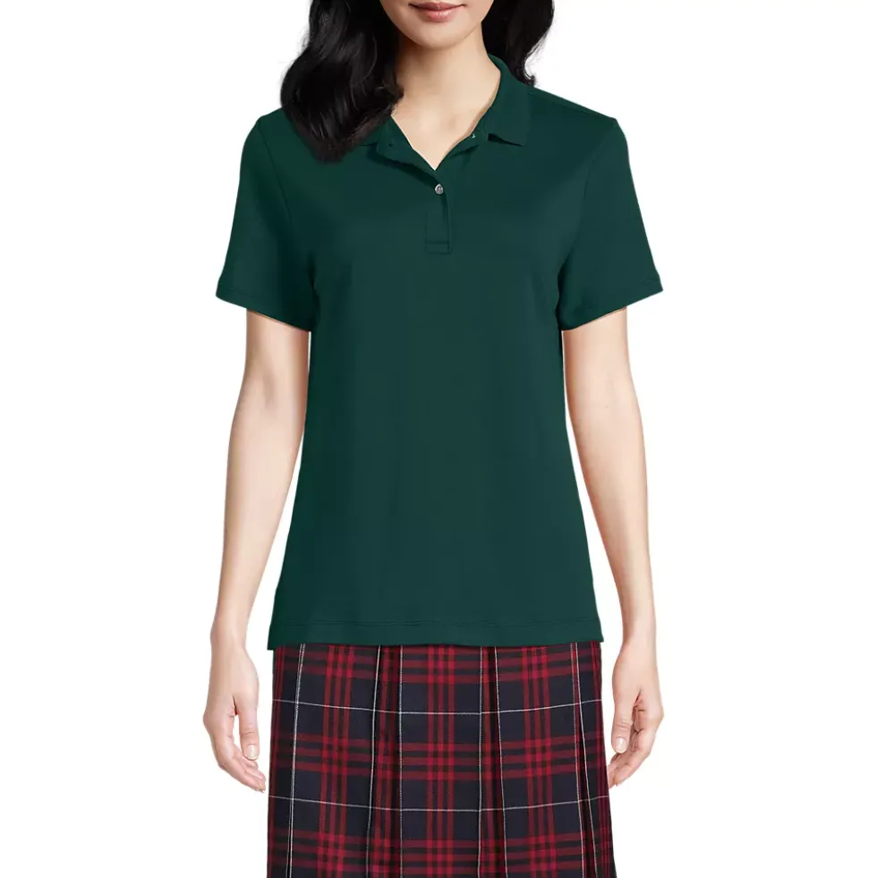 Women's Short Sleeve Feminine Fit Interlock Polo Shirt